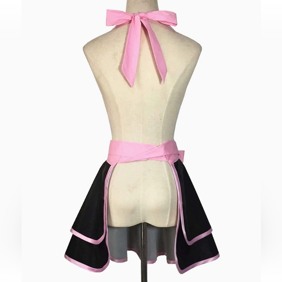 New Retro Pink And Black Apron.  Other Vintage Styles Available - Picture 3 of 3